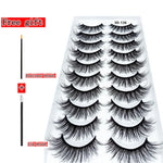 10 Pairs 3D Faux Mink Eyelashes - Natural Thick Long Dramatic Fake Lashes