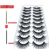 10 Pairs 3D Faux Mink Eyelashes - Natural Thick Long Dramatic Fake Lashes