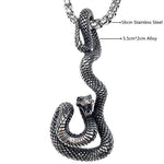 Vintage Punk Style Animal Snake Pendant Necklace - Alt Style Clothing