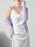 Loose Satin Sexy Slip Dress Elegant Casual Party