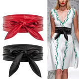 Lace-Up Bowknot Wide Waist Belt – Stylish Accent for Any Outfit