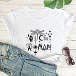 Gothic Witchy Woman Short Sleeve T-Shirt – O-Neck Casual Tee