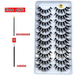 10 Pairs 3D Faux Mink Eyelashes - Natural Thick Long Dramatic Fake Lashes