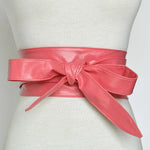 Lace-Up Bowknot Wide Waist Belt – Stylish Accent for Any Outfit