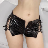 High Waist PU Leather Mini Shorts - Club Style Skinny Fit