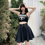Basic Versatile Flared Casual High Waisted Mini Skirt - Alt Style Clothing