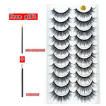 10 Pairs 3D Faux Mink Eyelashes - Natural Thick Long Dramatic Fake Lashes