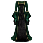 Renaissance Irish Deluxe Velvet Dress Victorian Medieval Long Dress