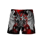 Shorts Satanic Devil - Alt Style Clothing