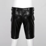 Leather Mid-Length Shorts - Perfect for Clubwear and a Sleek, Sexy Look - Alt Style Clothing