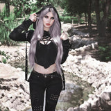 Gothic Darkness Body Lady Backless Casual Bodysuit - Alt Style Clothing