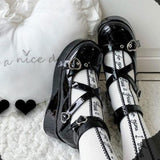 Sweet Style Gothic Cozy Wedges High Heels Pumps - Alt Style Clothing
