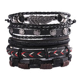 Viking Adjustable Leather Bracelet - Alt Style Clothing