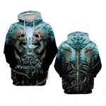 Skull 3D Print Men's Hoodie