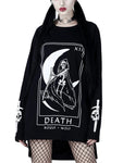 Beaukiss Gothic Moon Hoodie Long Sleeve Sweatshirt for Women