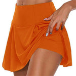 2-in-1 Quick Dry Yoga Shorts - Breathable Gym Sport Shorts and Pantskirt Combo