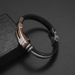 Classic Hand-Woven Leather Bracelet - Nordic Amulet Design