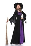 Enchanting Witch Vampire Purple Carnival Costume Set