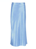 Solid Satin Silk Skirt High Waisted - Alt Style Clothing