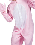 Pink Rabbit Cosplay Costume Set - Jumpsuit & Bunny Ears