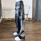 High-Waisted Tie-Dye Baggy Jeans – Vintage Wide Leg Pants