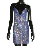 Sexy Crystal Mesh Sequins Nightclub Dress - Alt Style Clothing