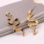 Gothic Snake Shape Vintage Stud Earrings – Classic Animal Design