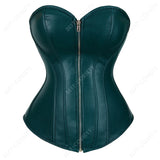 Overbust Leather Corset Bustier Top Perfect for Nightclub