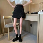 Gothic Punk High Waist Mini Skirt