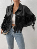 Faux Leather Moto Jacket – Edgy Short PU Leather Jacket with Loose Fit