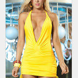 Backless Halter Neck Bodycon Mini Dress