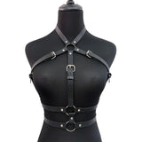 Gothic Synthetic Leather Straps Belt Chest Harness Cage