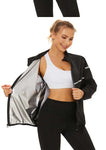 Sauna Jacket for Women Sweating Top Weight Loss Long Sleeves - Alt Style Clothing