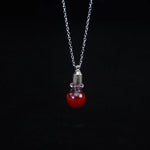 Vampire Tooth Glass Fang Blood Bottle Pendant Necklace - Neo-Gothic Style