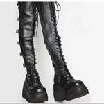 High Heels Thigh High Platform Boots – Bold Gothic Cosplay Style