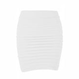 Short Elastic Pleated High Waist Slim Mini Skirt - Casual Pencil Silhouette