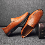 Genuine Leather Slip-On Loafers – Casual Elegance for Every Occasion