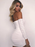 ARTICAT Off Shoulder Bandage Bodycon Party Dress for Gothic and Alternative Women - Alt Style Clothing