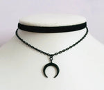 Goth Choker with Black Choker Necklace