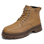 Fur-Lined Leather Combat Boots - Lace-Up for Ultimate Comfort and Protection