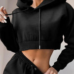 Women's 2 Piece Set Casual Sport Outfits Tracksuit With Hoodie - Breathable and Stylish