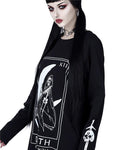 Gothic Moon Hoodie Long Sleeve Goth Sweatshirt - Alt Style Clothing
