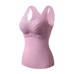 Velvet Thermal Vest For Women With Breast Pads