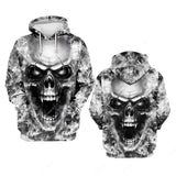 Skull 3D Print Men's Hoodie