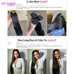 Unprocessed Peruvian Remy Straight Hair Extensions - 26-32 Inch Weave Bundles