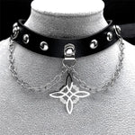 Inverted Cross Chocker Necklace