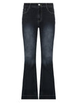 Flare Jeans Vintage Low Waisted Cute Trousers Aesthetic Streetwear - Alt Style Clothing