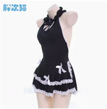 Sweet Japanese Lace Bow Maid Dress Sleepwear – Cute and Playful Style