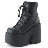 Solid High Heel Ankle Boots Platform Goth - Alt Style Clothing