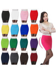 Short Elastic Pleated High Waist Slim Mini Skirt - Casual Pencil Silhouette